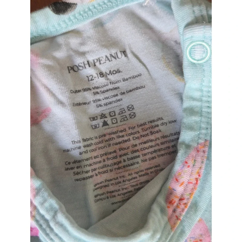 Posh Peanut Baby Girls Animal Donut Peplum Top and Ruffle Bloomer Set 12-18M